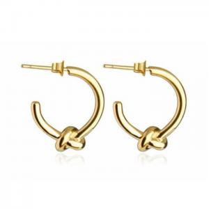 Recycled brass earring